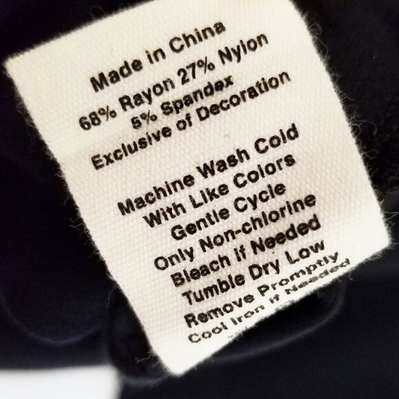 NEW Avec Les Filles Black Ponte Knit Lace-Up Dress M LBD Slimming Classic Modest - Picture 9 of 16